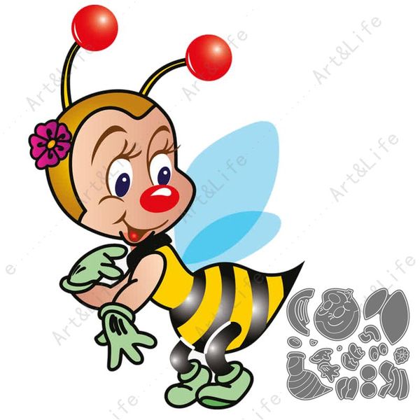 painting supplies cute little bee metal cutting dies stencils for making scrapbooking paper birthday cards embossing cut die